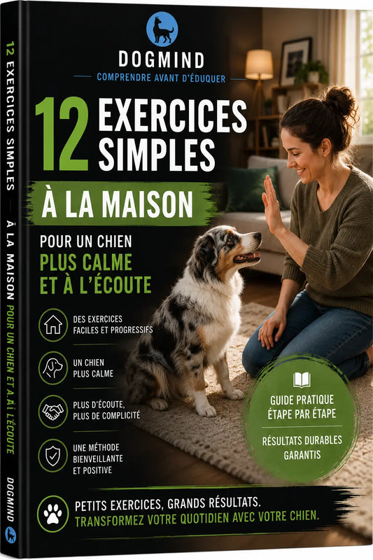 DOGMIND - 12 exercices simples à la maison pour un chien plus calme et à l'écoute